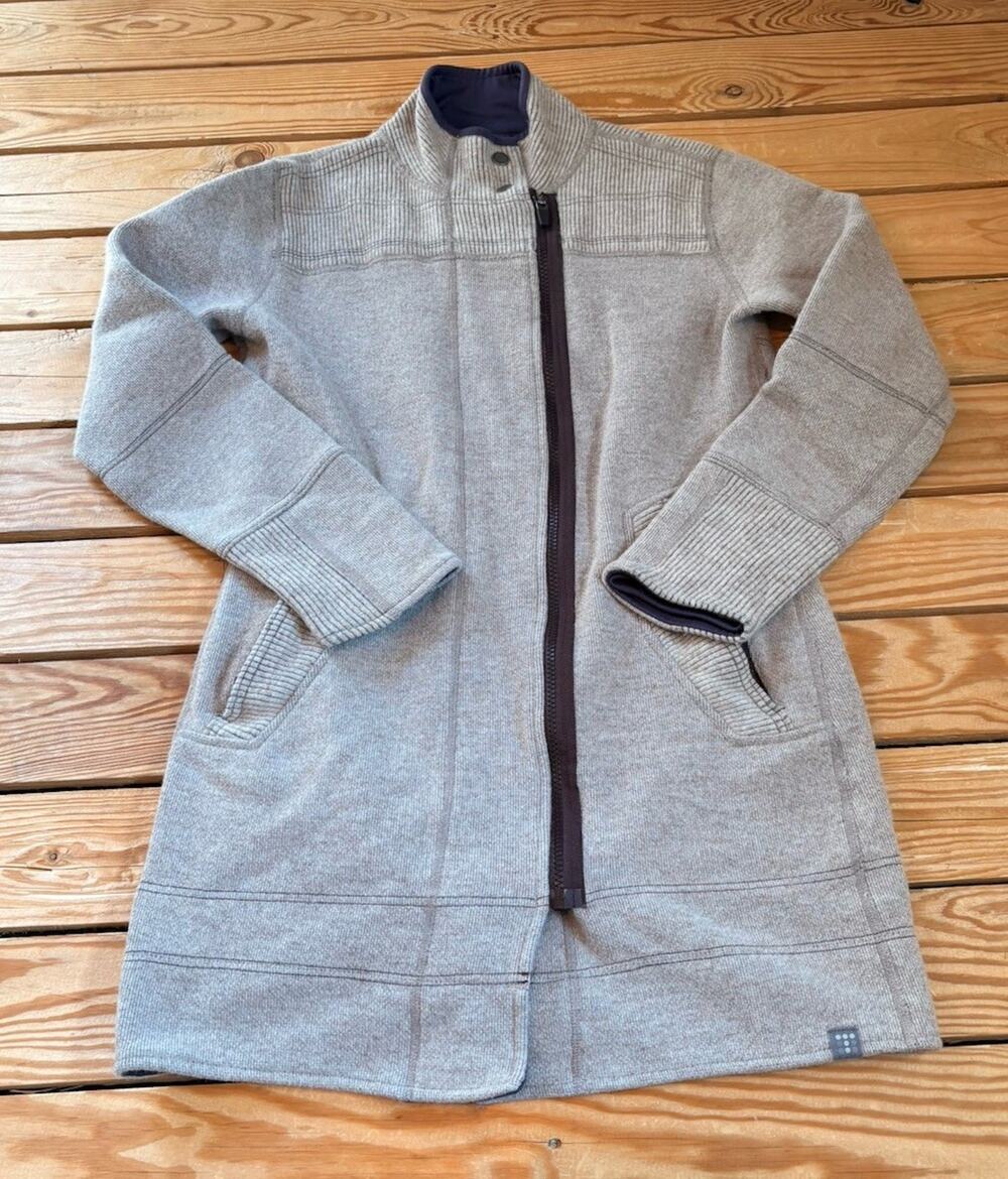 Title Nine Women’s Wool Full zip Jacket size S Beige Oatmeal T6